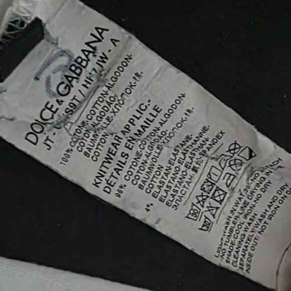 DOLCE & GABBANA Logo Tape Printed T-Shirt -can be UNISEX - Picture 6 of 12